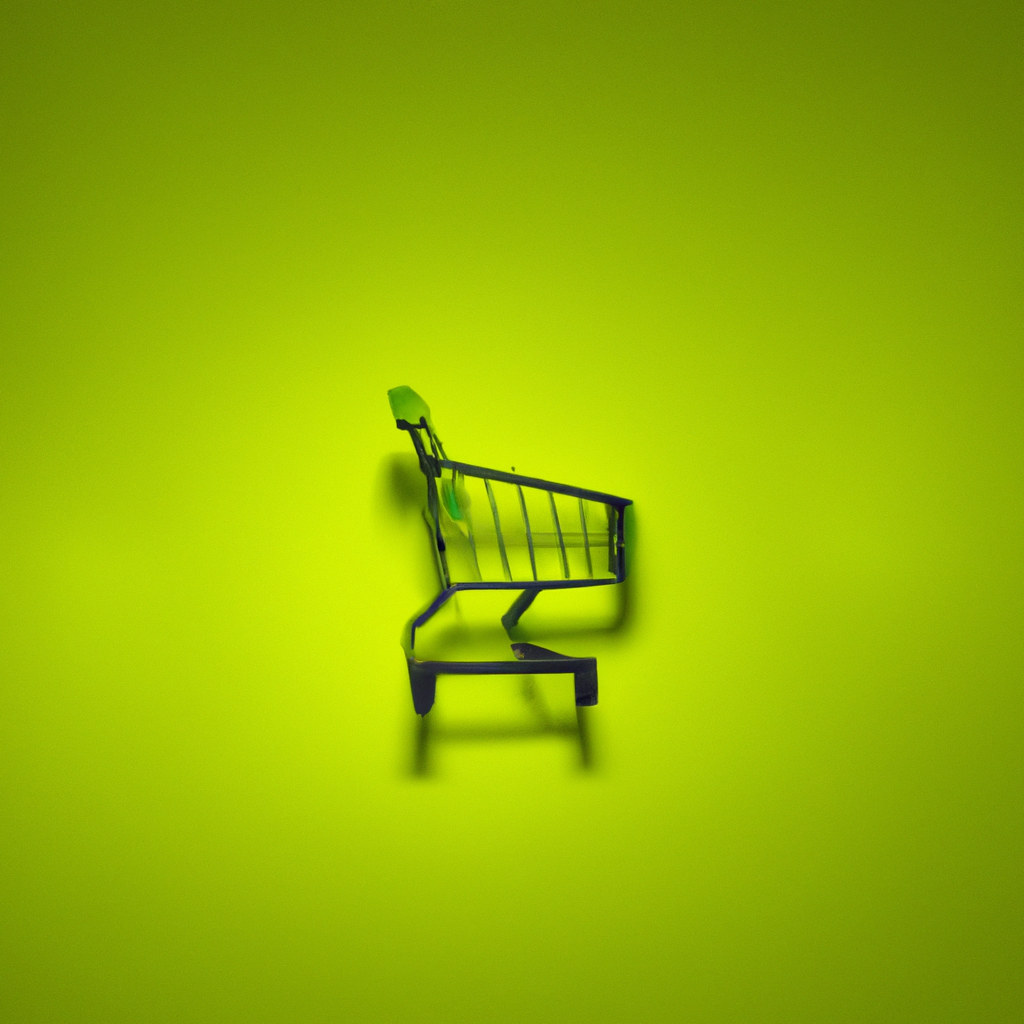 Lege winkelwagen illustratie