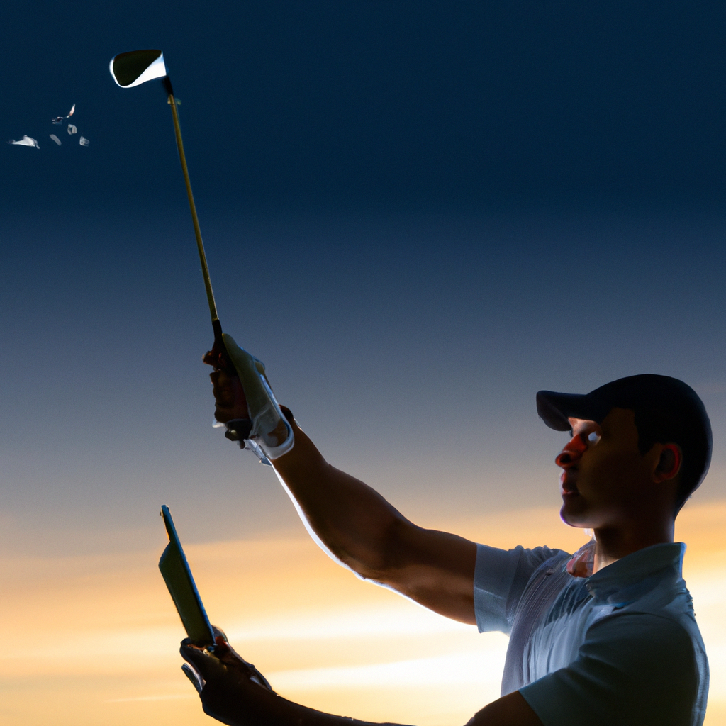 Coach analyseert swing in slow motion op tablet